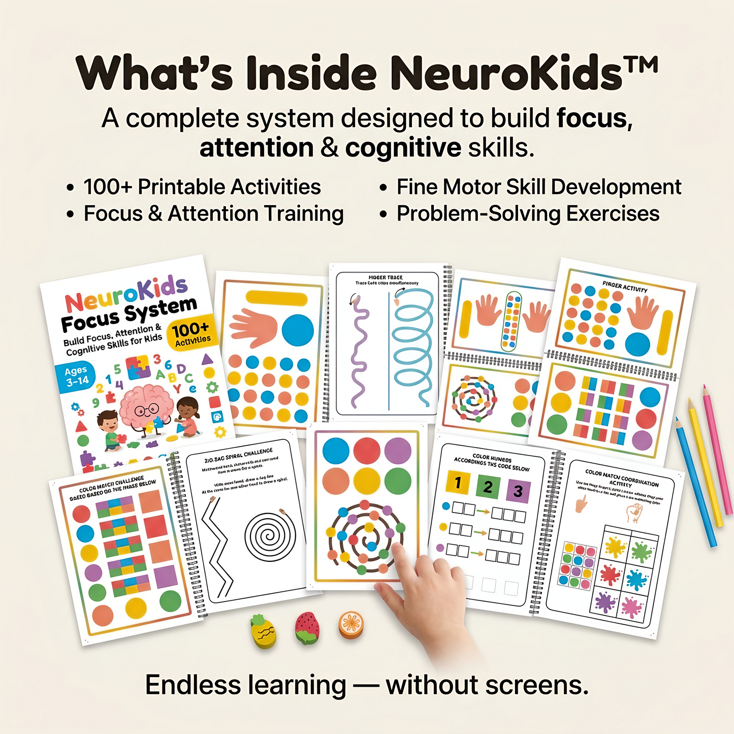 NeuroKids™ +100 Activities to Boost Attention, Focus, and Learning